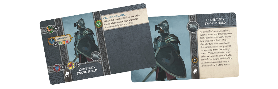 A Song of Ice and Fire : Tabletop Miniatures Game - Tully Sworn Shields